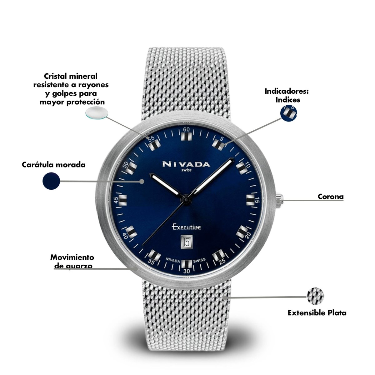 Reloj Executive 107 Dama - Reloj Nivada Swiss