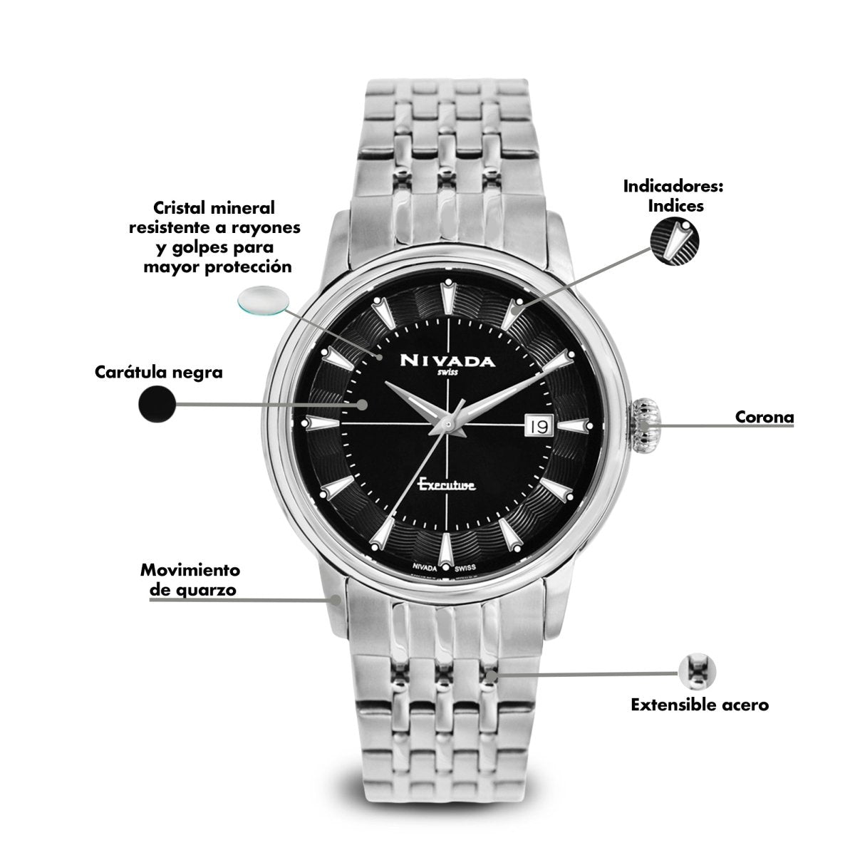 Reloj Executive 144 Dama - Reloj Nivada Swiss