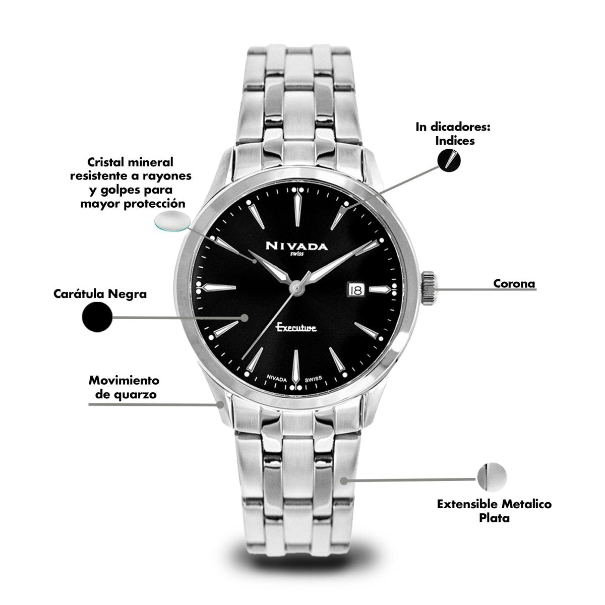 Reloj Executive 148 Dama - Reloj Nivada Swiss