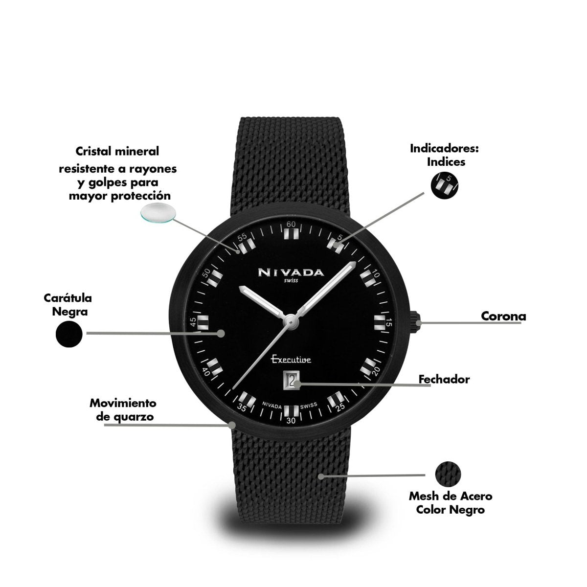 Reloj Executive 189 Dama - Reloj Nivada Swiss