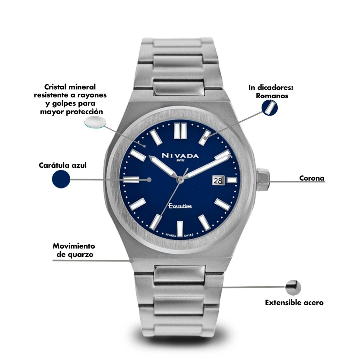 Reloj Executive 224 Caballero - Reloj Nivada Swiss