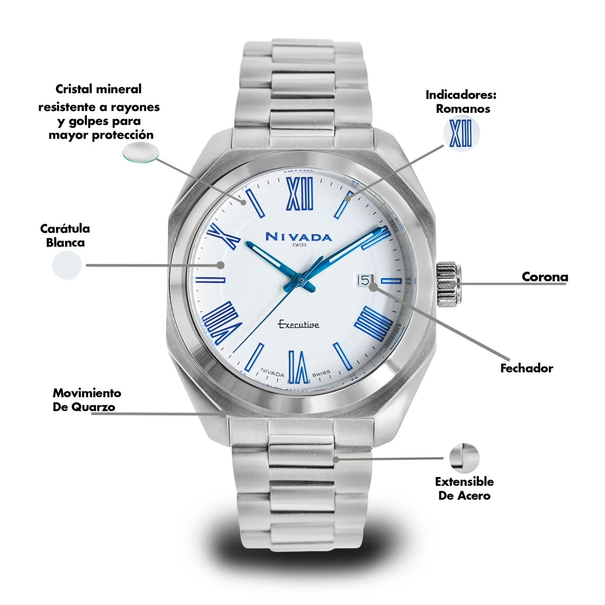 Reloj Executive 227 Caballero - Reloj Nivada Swiss