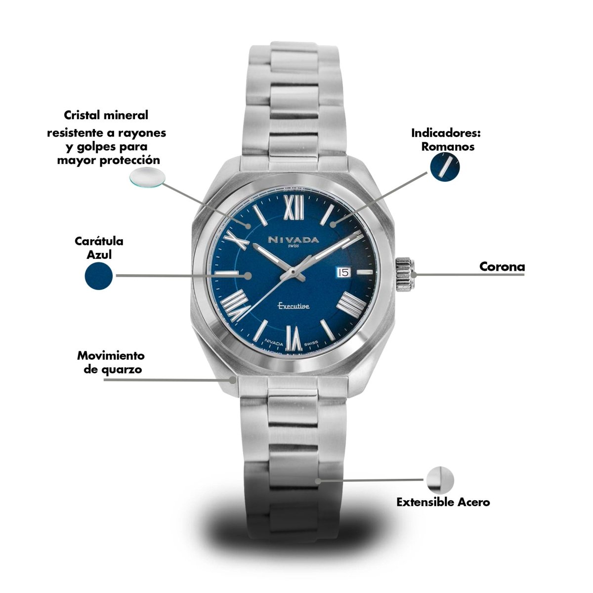 Reloj Executive 228 Dama - Reloj Nivada Swiss