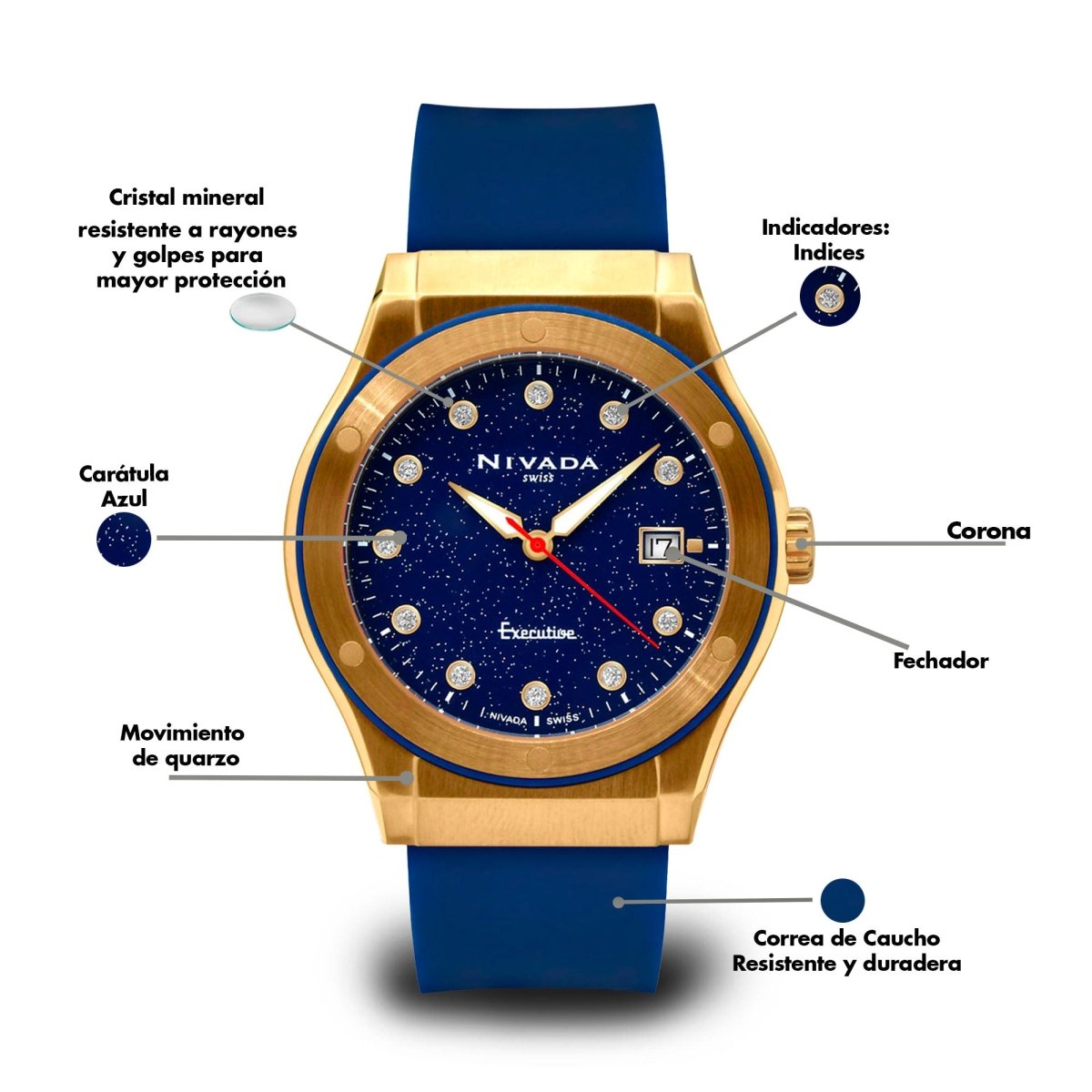 Reloj Executive 238 Caballero - Reloj Nivada Swiss