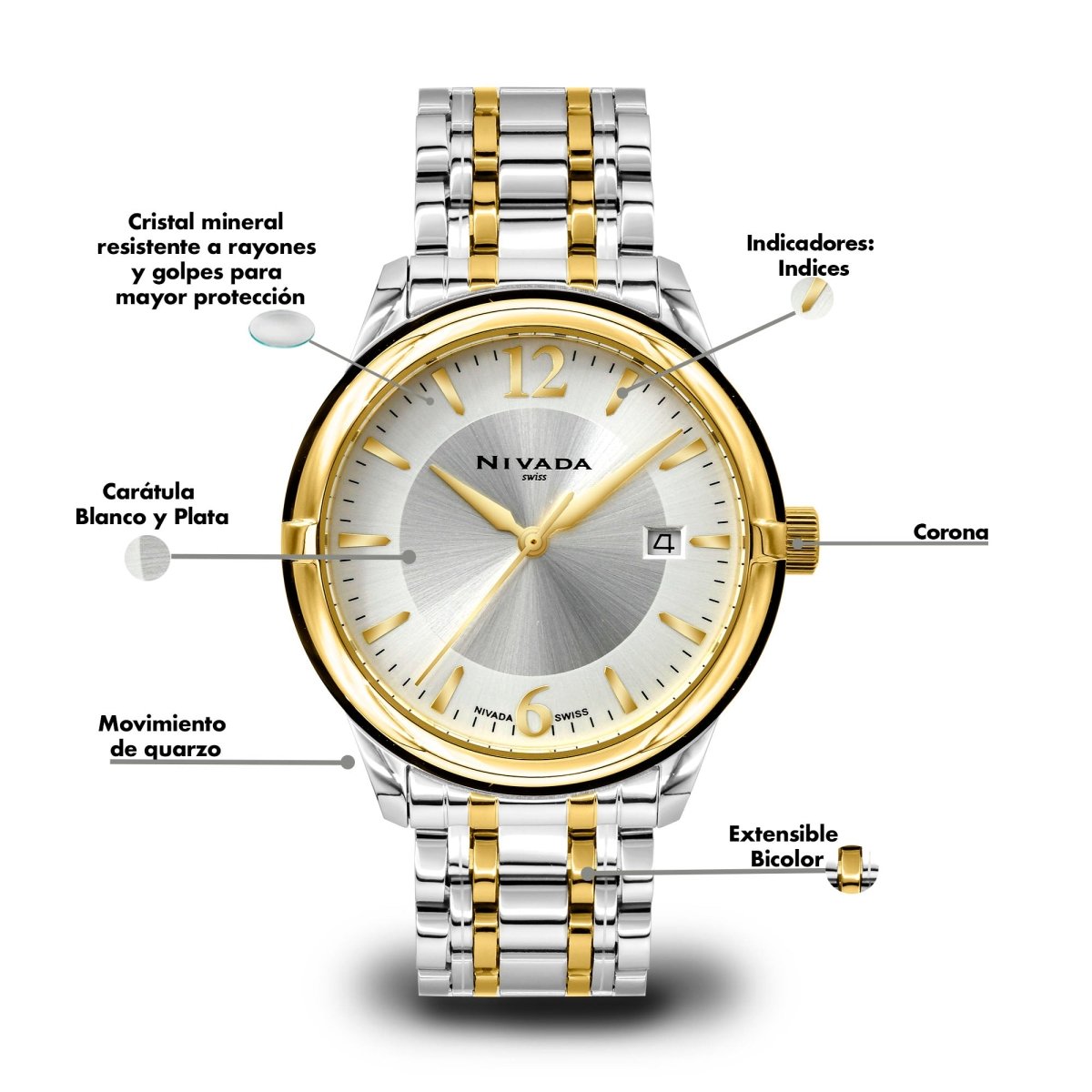 Reloj Executive 260 Caballero - Reloj Nivada Swiss