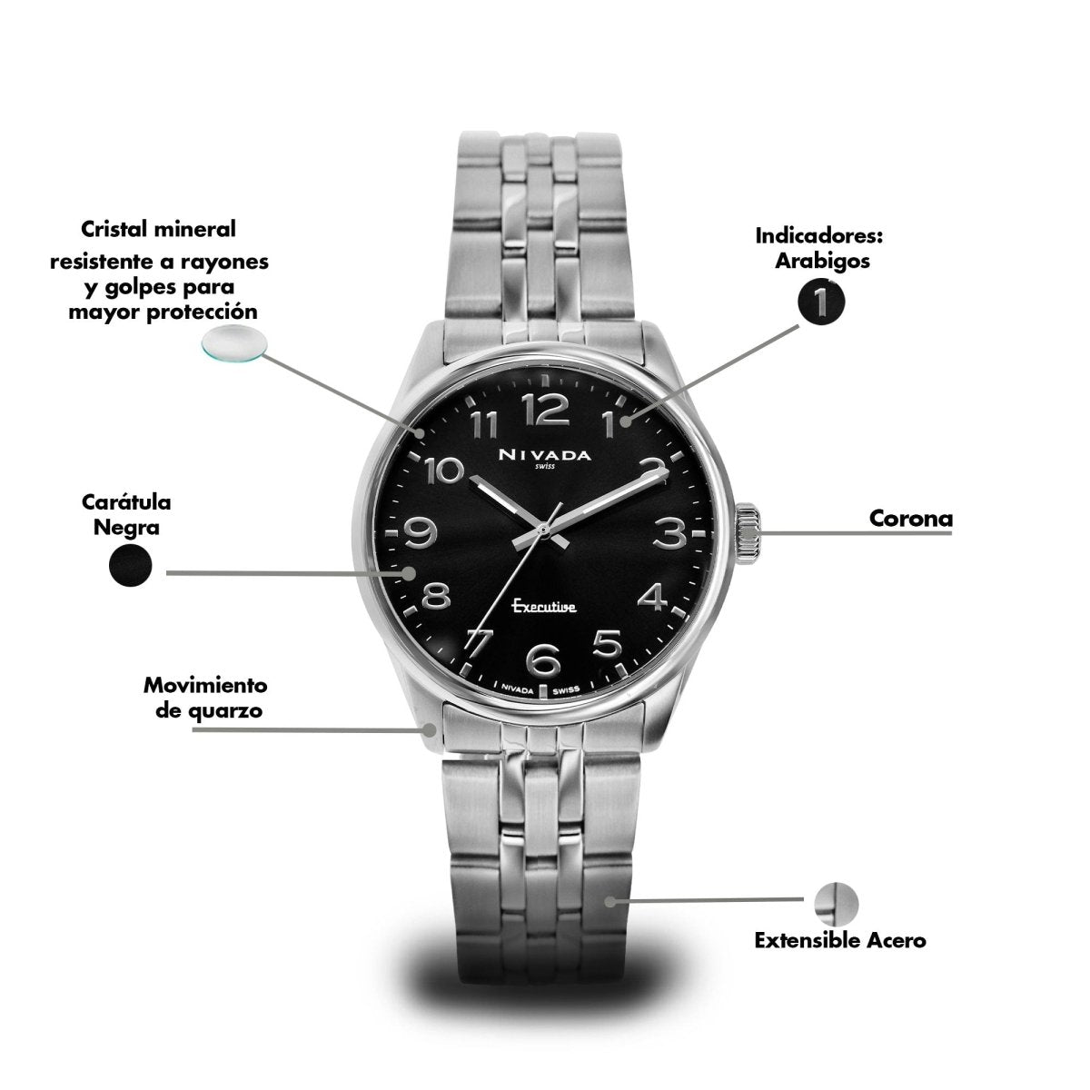 Reloj Executive 262 Dama - Reloj Nivada Swiss