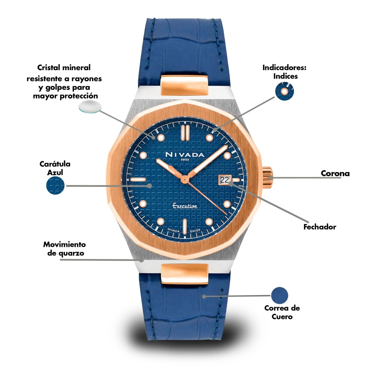 Reloj Executive 283 Dama - Reloj Nivada Swiss