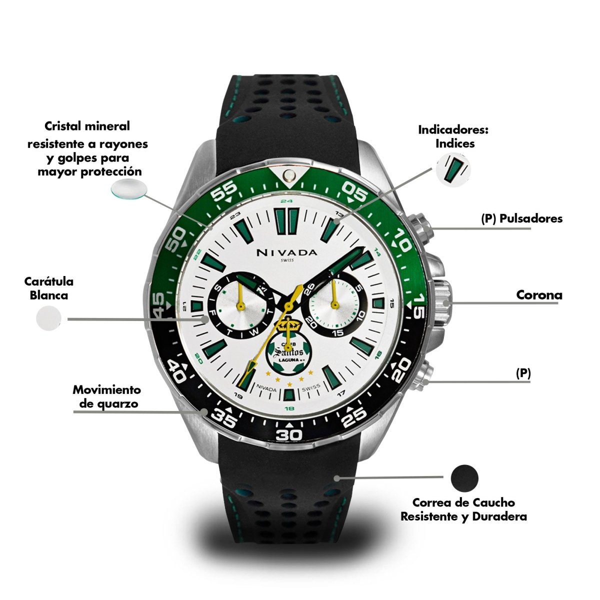 Reloj Fan Santos 115 Caballero - Reloj Nivada Swiss