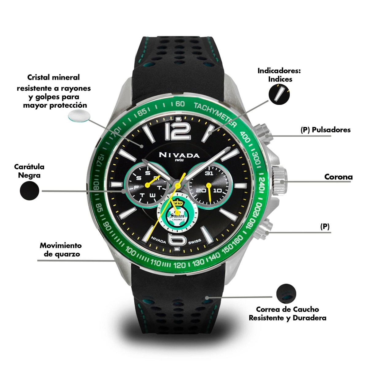 Reloj Fan Santos 117 Caballero - Reloj Nivada Swiss