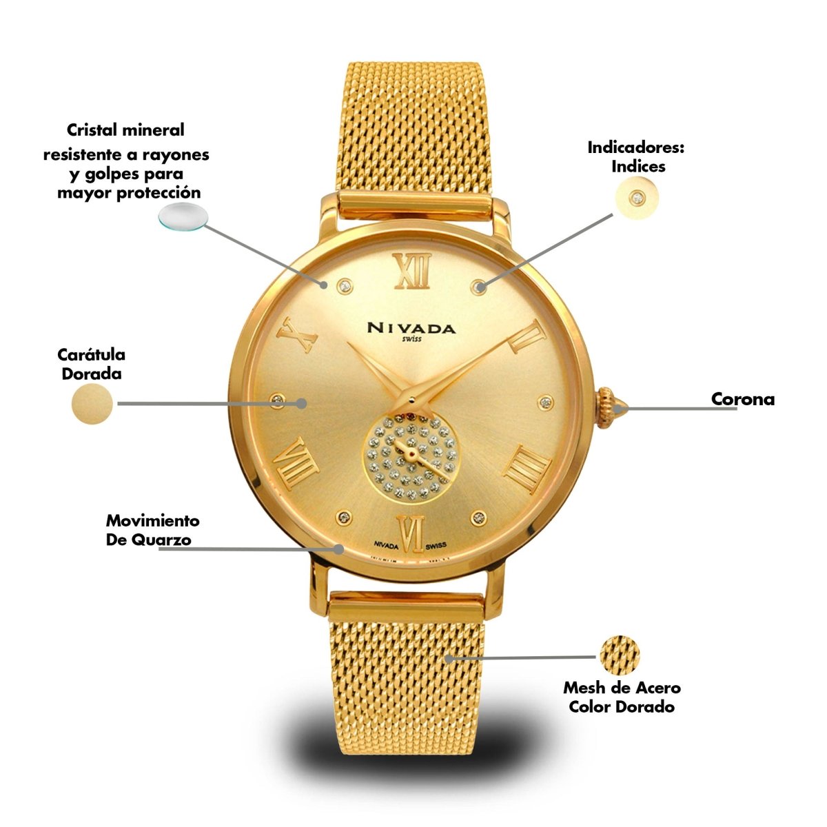 Reloj Fashion 107 Dama - Reloj Nivada Swiss