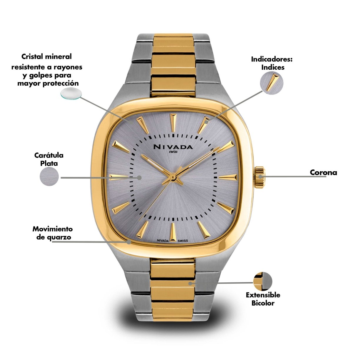 Reloj Fashion 124 Caballero - Reloj Nivada Swiss