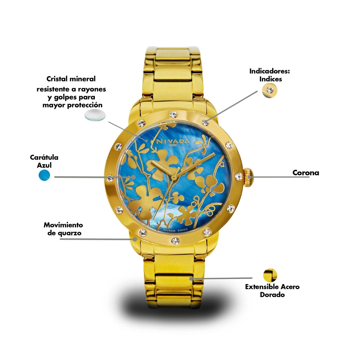 Reloj Flower 105 Dama - Reloj Nivada Swiss
