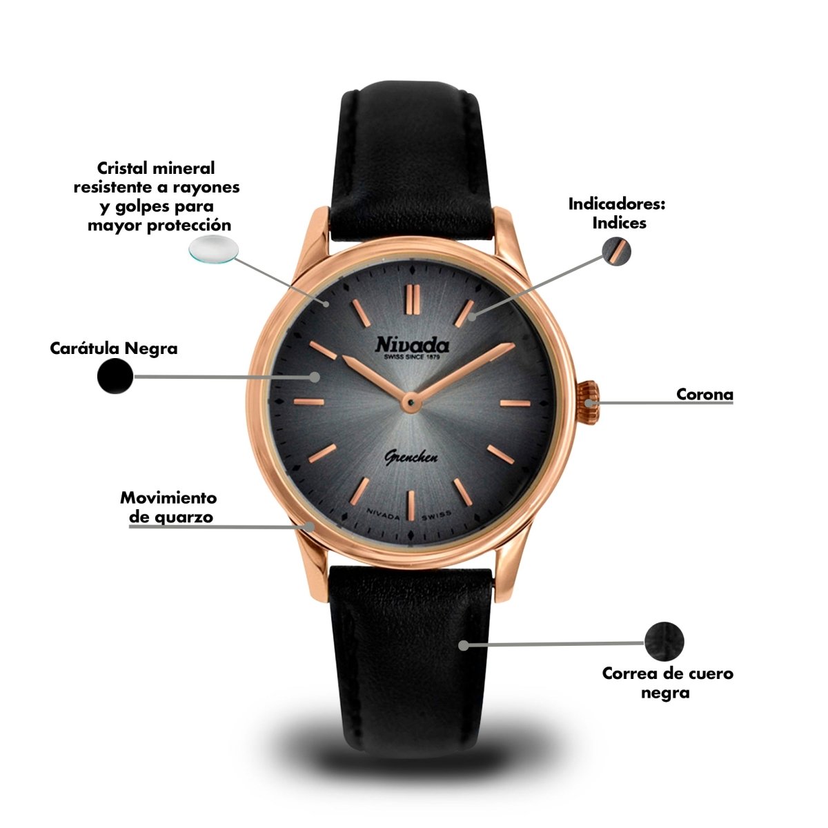 Reloj Grenchen 100 Dama - Reloj Nivada Swiss