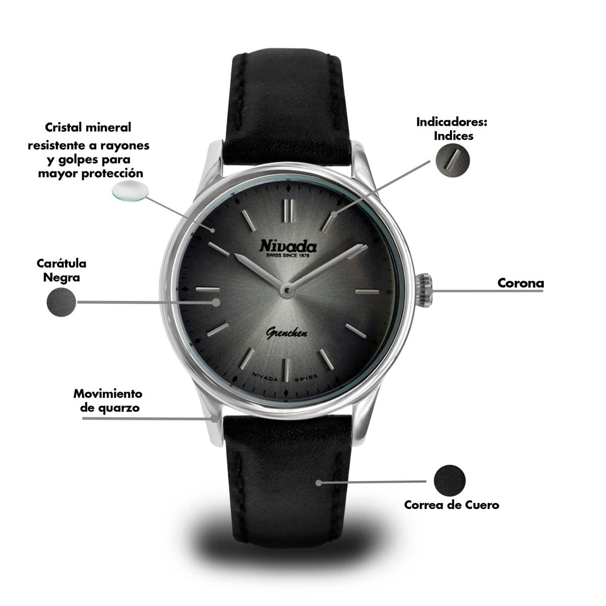 Reloj Grenchen 101 Dama - Reloj Nivada Swiss