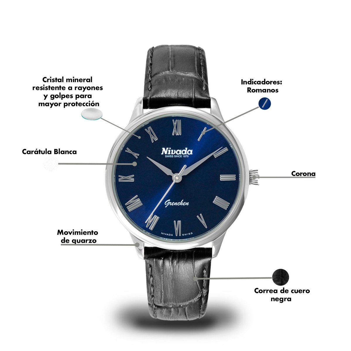 Reloj Grenchen 110 Dama - Reloj Nivada Swiss