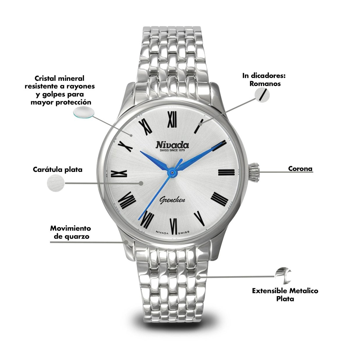 Reloj Grenchen 111 Dama - Reloj Nivada Swiss