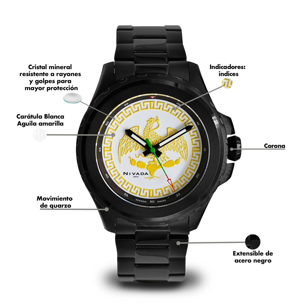 Reloj Huichol 118 Caballero - Reloj Nivada Swiss