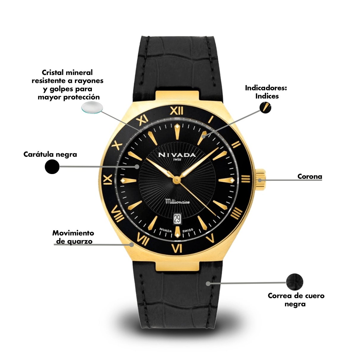 Reloj Millionaire 143 Dama - Reloj Nivada Swiss