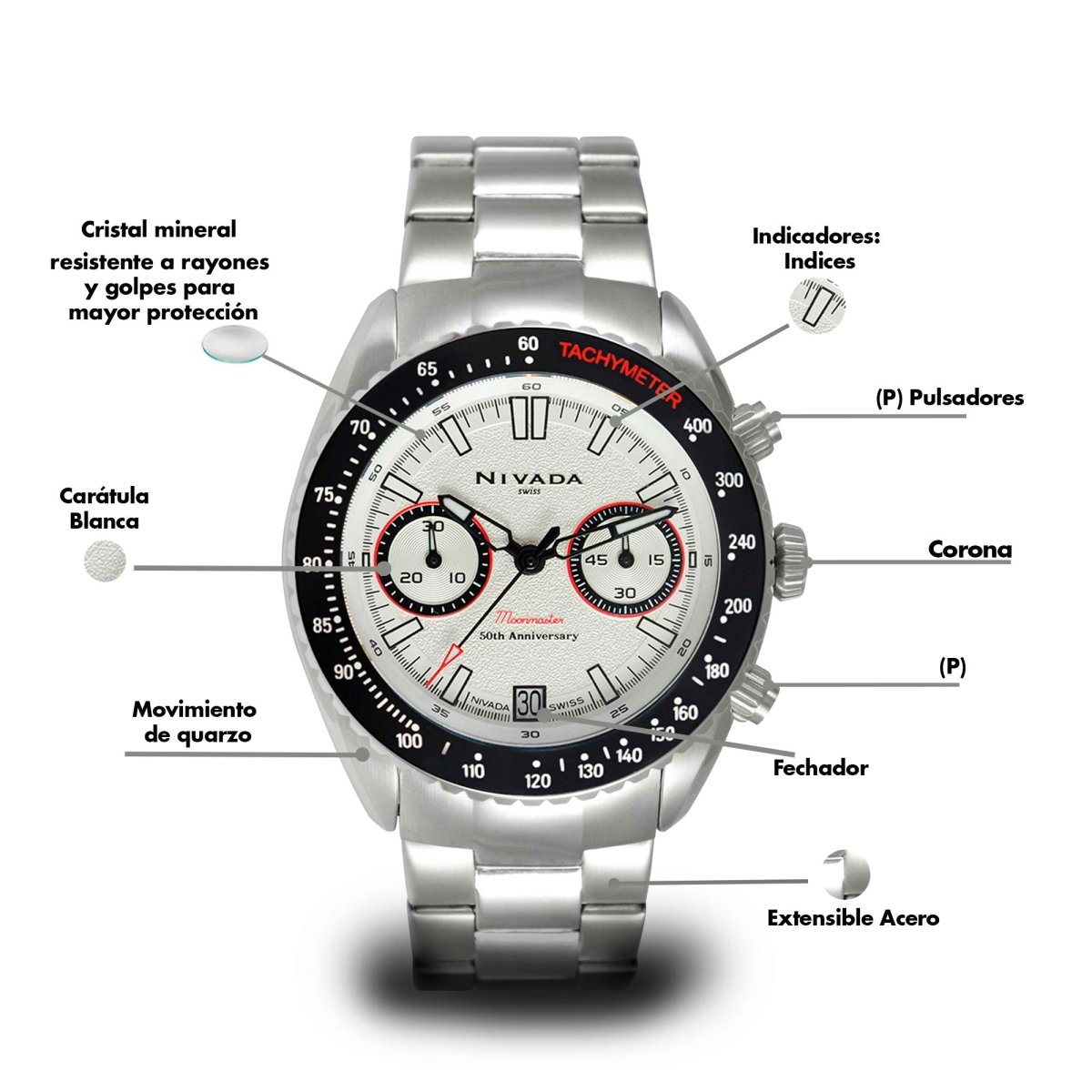 Reloj Moonmaster 116 Caballero - Reloj Nivada Swiss