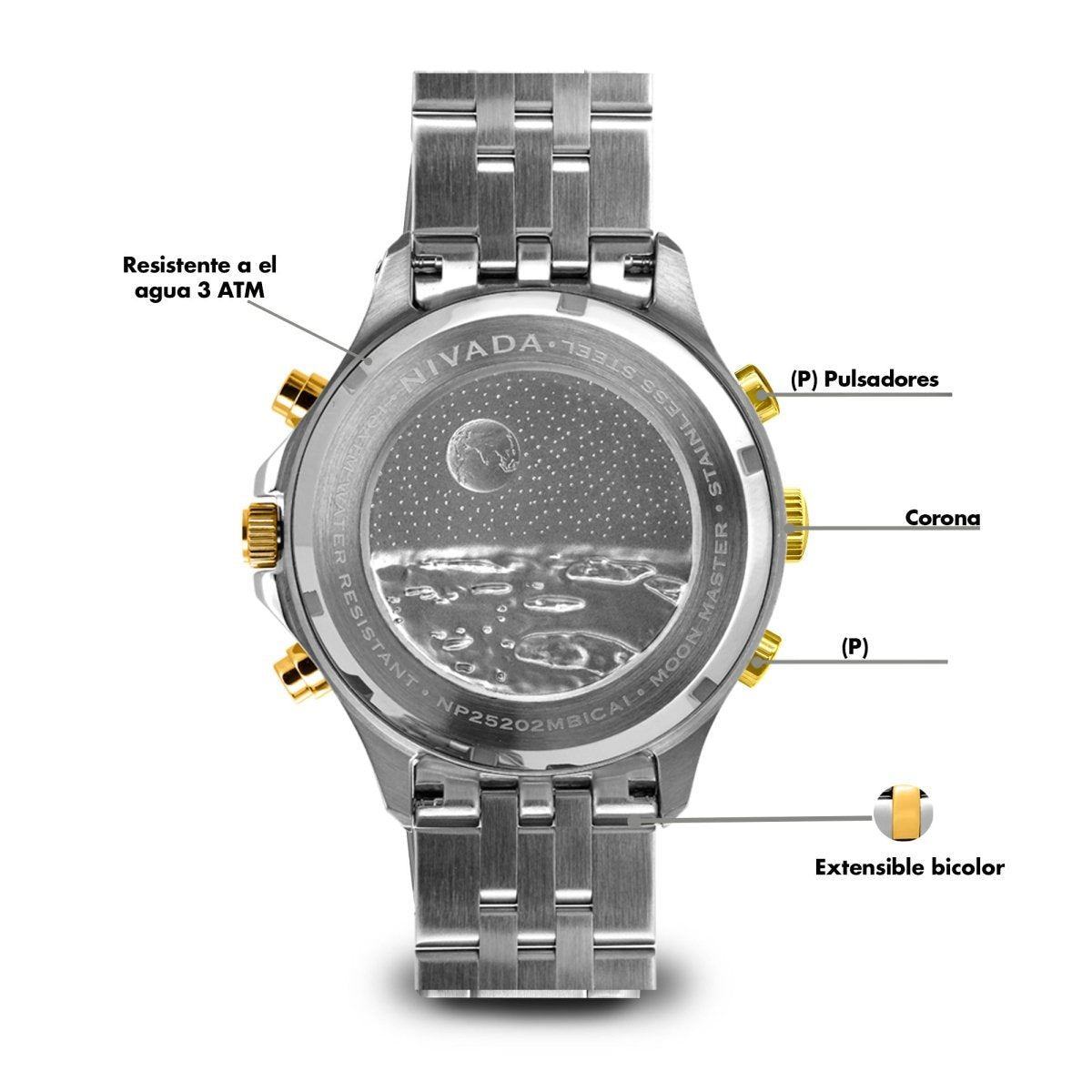 Reloj Moonmaster 124 Caballero - Reloj Nivada Swiss