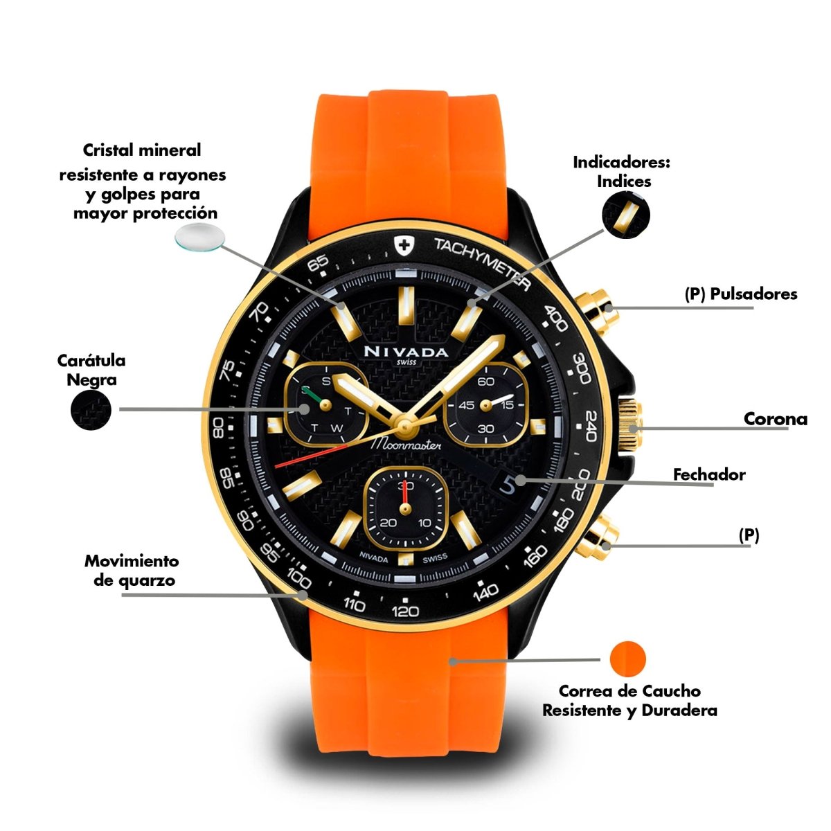 Reloj Moonmaster 131 Caballero - Reloj Nivada Swiss