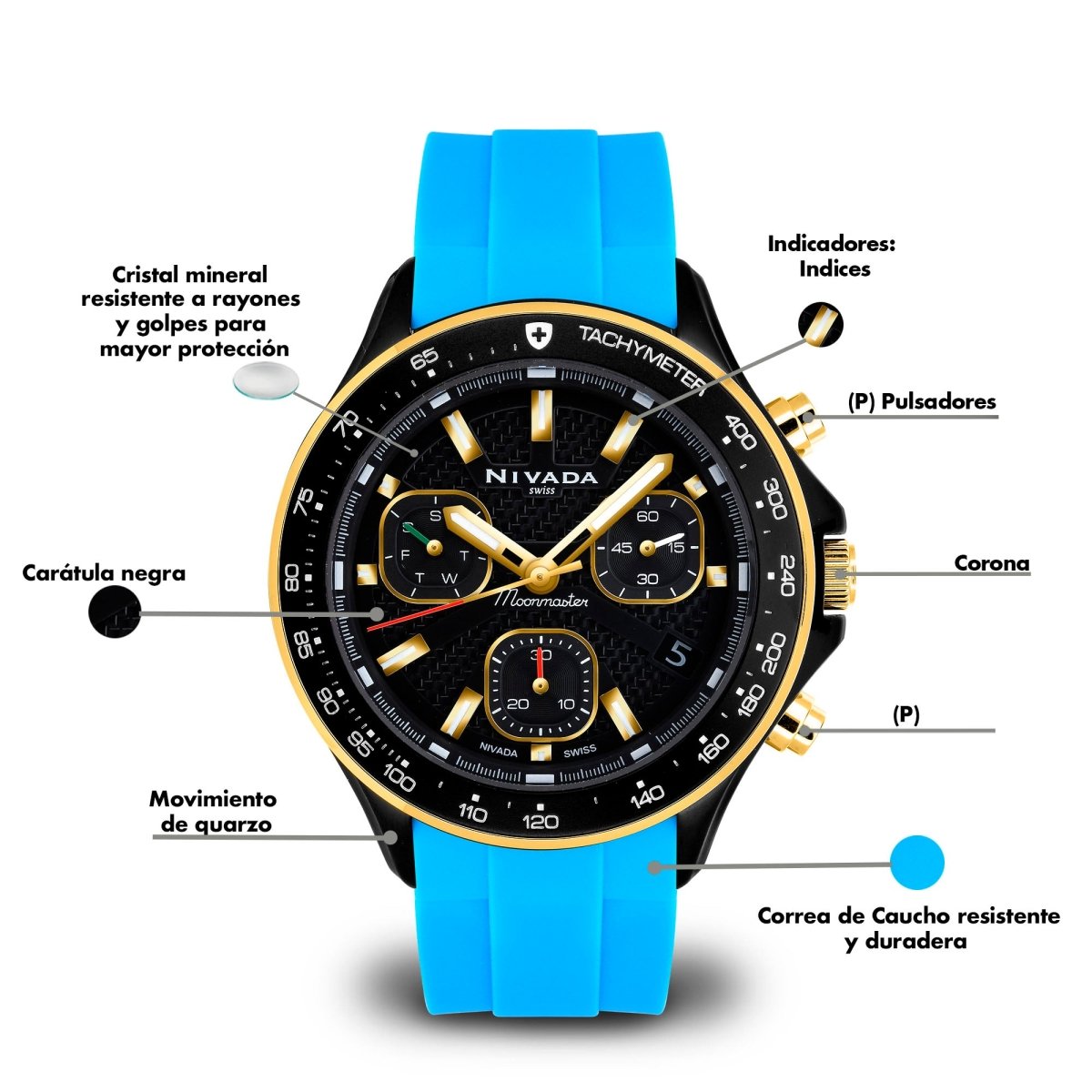 Reloj Moonmaster 132 Caballero - Reloj Nivada Swiss
