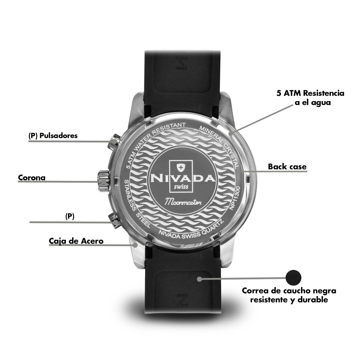 Reloj Moonmaster 153 Caballero - Reloj Nivada Swiss