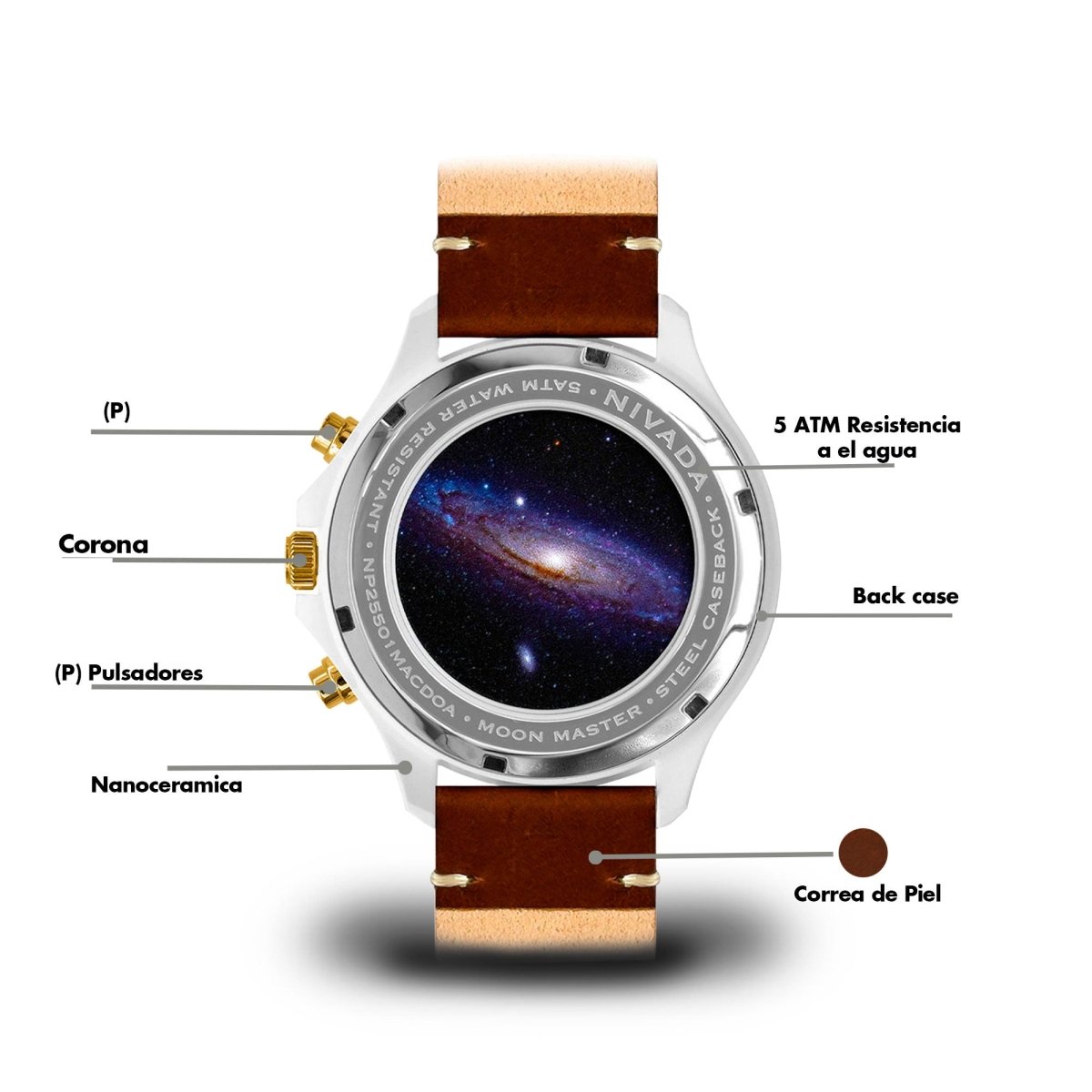 Reloj Moonmaster Ceramica 100 Caballero - Reloj Nivada Swiss