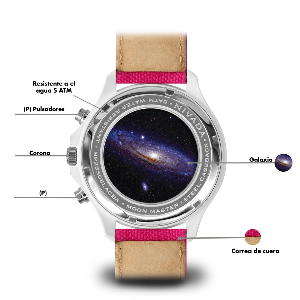 Reloj Moonmaster Ceramica 104 Dama - Reloj Nivada Swiss