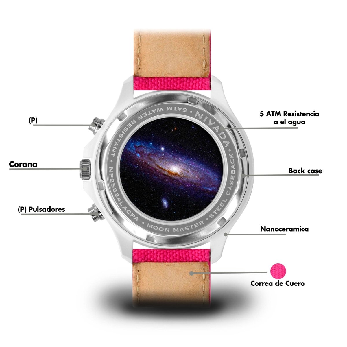 Reloj Moonmaster Ceramica 122 Dama - Reloj Nivada Swiss