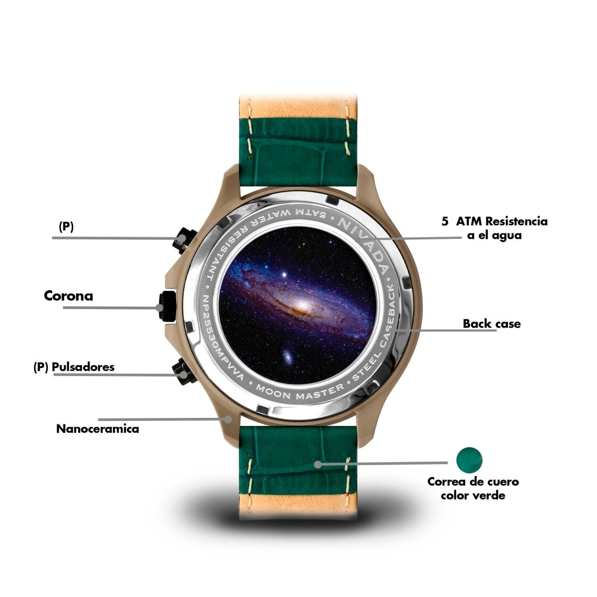 Reloj Moonmaster Ceramica 125 Caballero - Reloj Nivada Swiss
