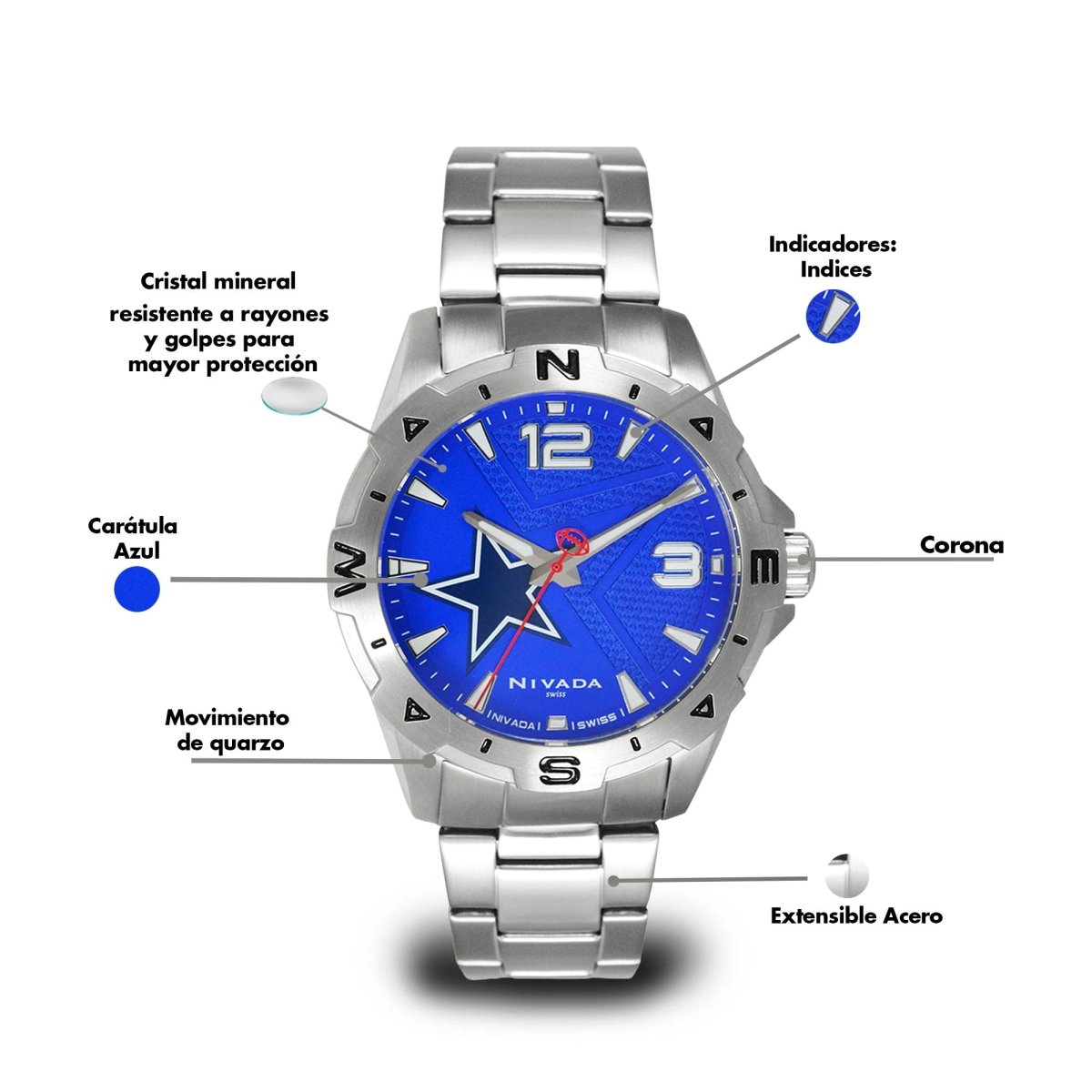 Reloj NFL 106 Caballero - Reloj Nivada Swiss