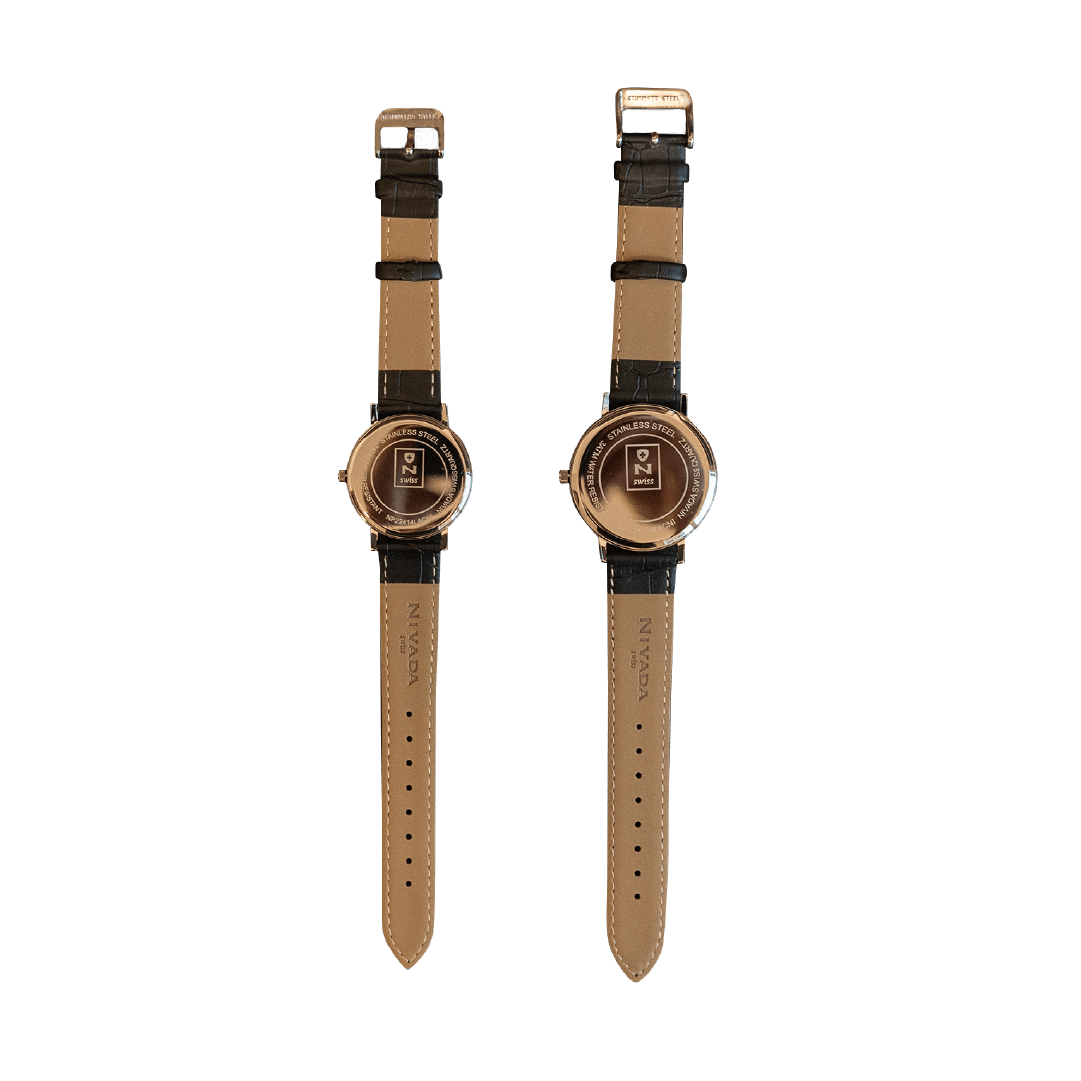 RELOJ NIVADA CORPORATE AC/PIEL CARATULA NEGRA INDICES - Reloj Nivada Swiss