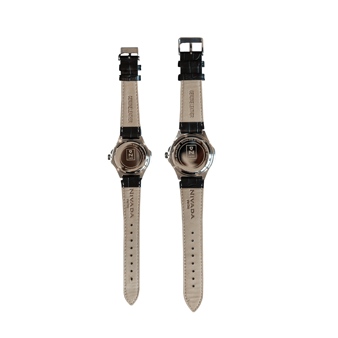 RELOJ NIVADA EXECUTIVE AC/PIEL CARATULA BLANCA INDICES - Reloj Nivada Swiss