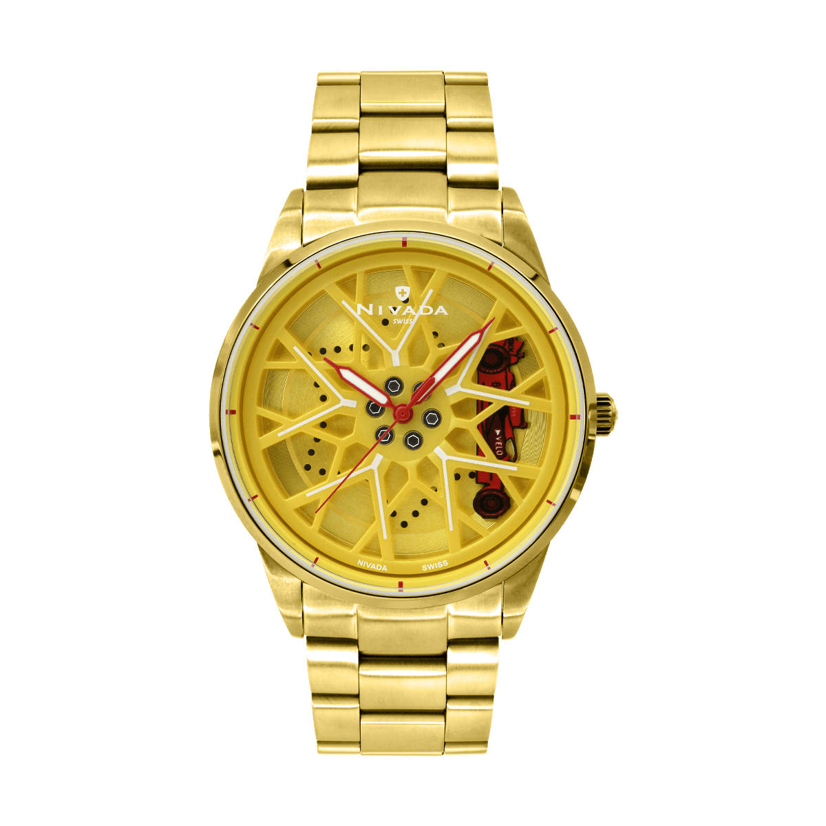 RELOJ NIVADA WHEEL ACERO CON ESFERA GIRATORIA - Reloj Nivada Swiss