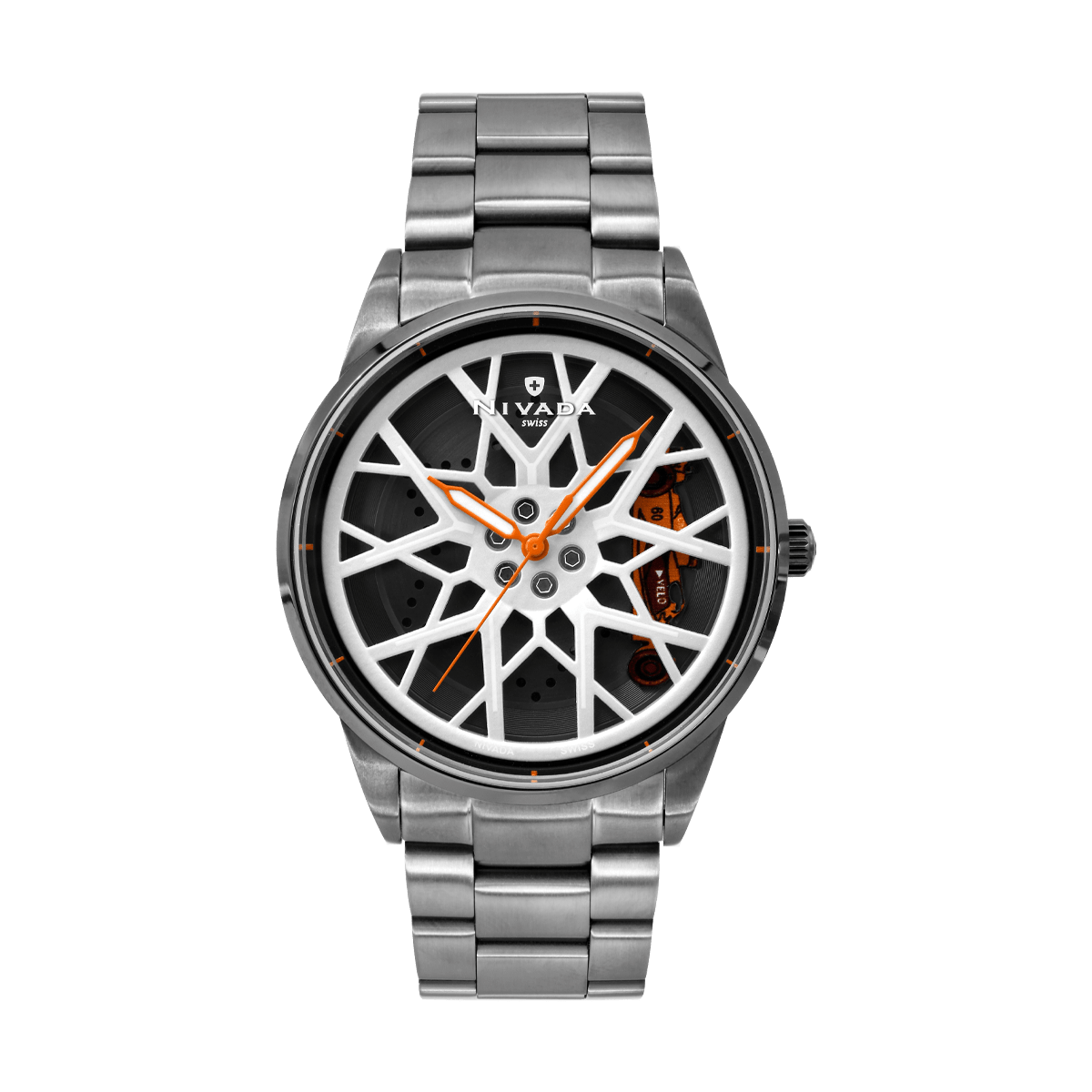 RELOJ NIVADA WHEEL ACERO CON ESFERA GIRATORIA - Reloj Nivada Swiss