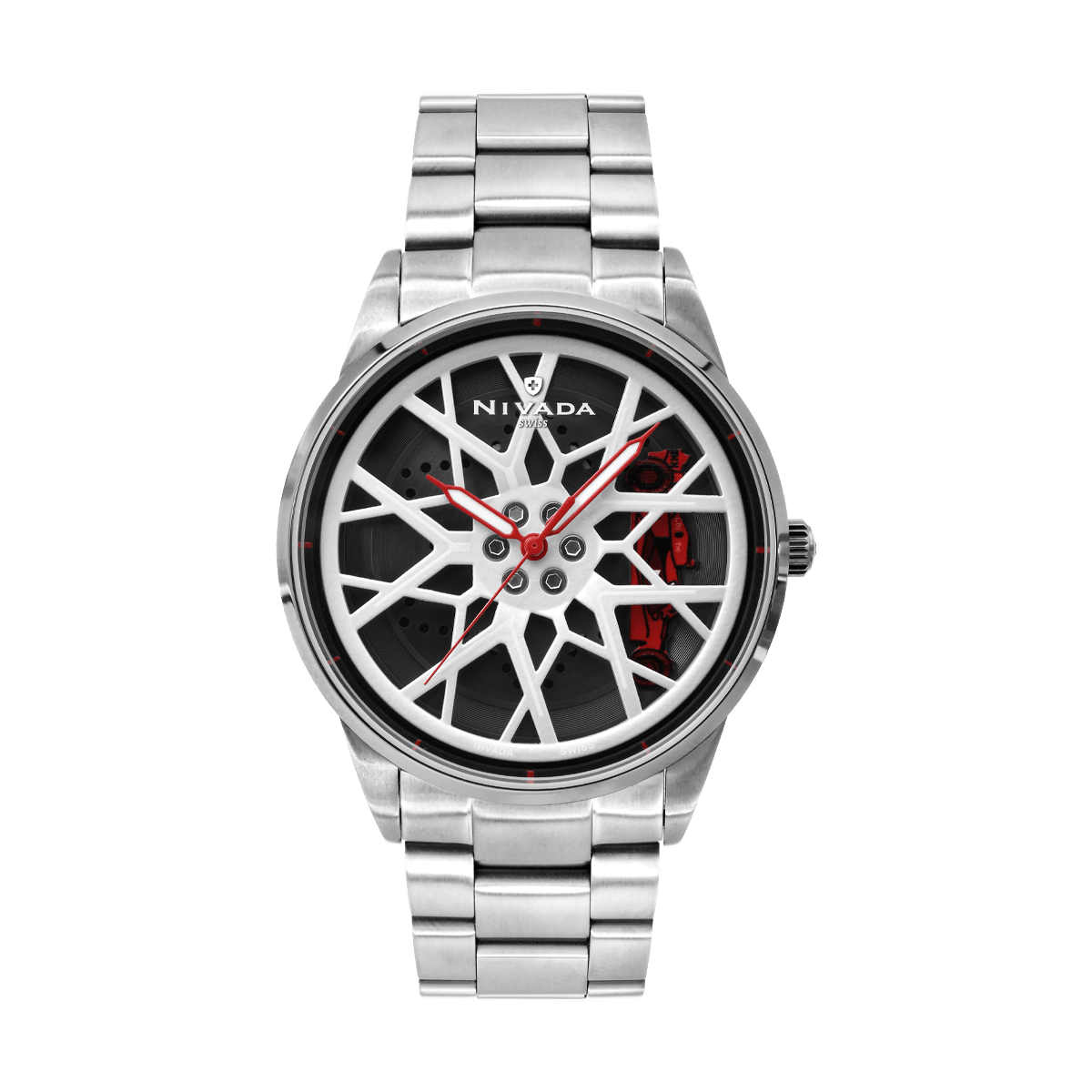 RELOJ NIVADA WHEEL ACERO CON ESFERA GIRATORIA - Reloj Nivada Swiss