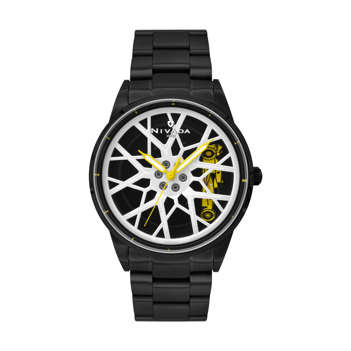 RELOJ NIVADA WHEEL ACERO CON ESFERA GIRATORIA - Reloj Nivada Swiss