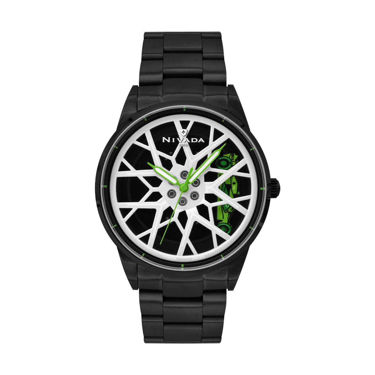 RELOJ NIVADA WHEEL ACERO CON ESFERA GIRATORIA - Reloj Nivada Swiss