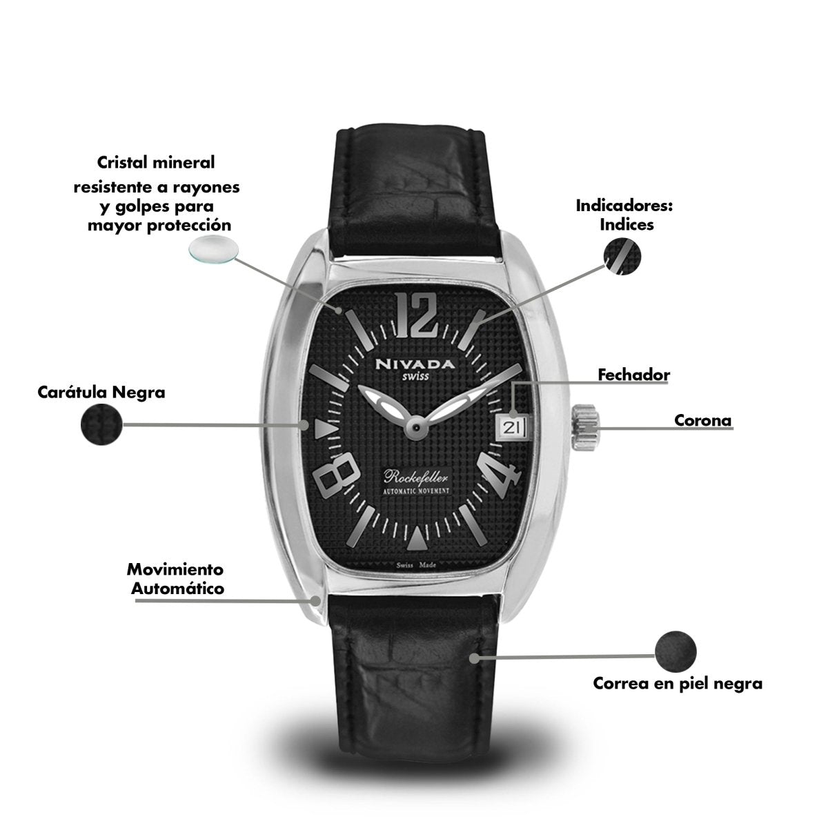 Reloj Rockefeller 109 Caballero - Reloj Nivada Swiss