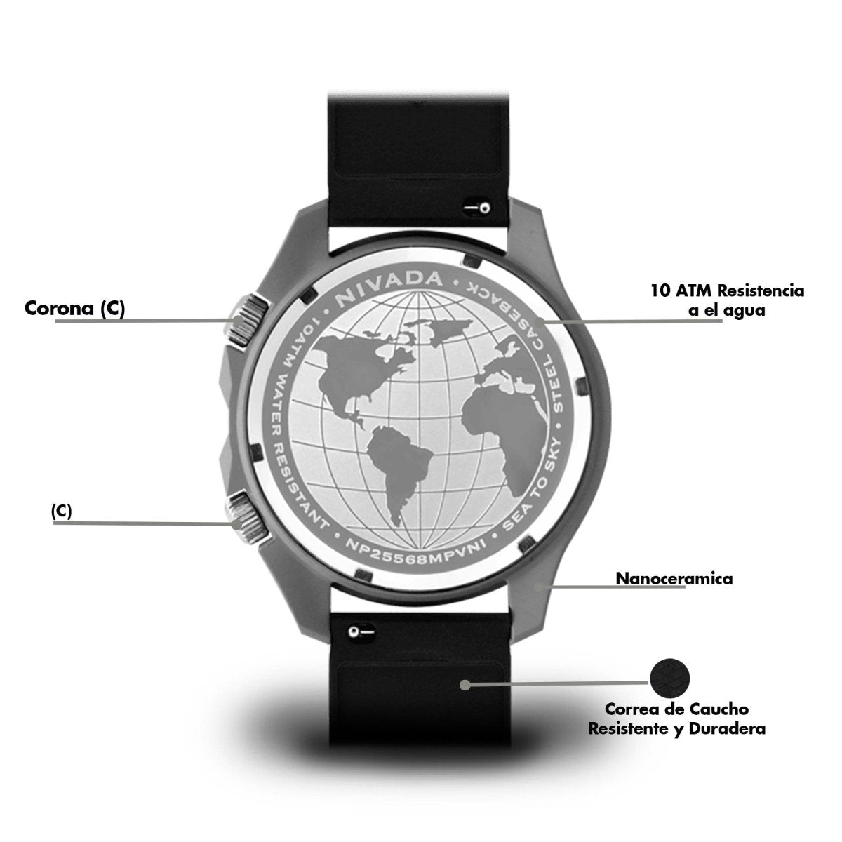Reloj Sea To Sky 108 Caballero - Reloj Nivada Swiss