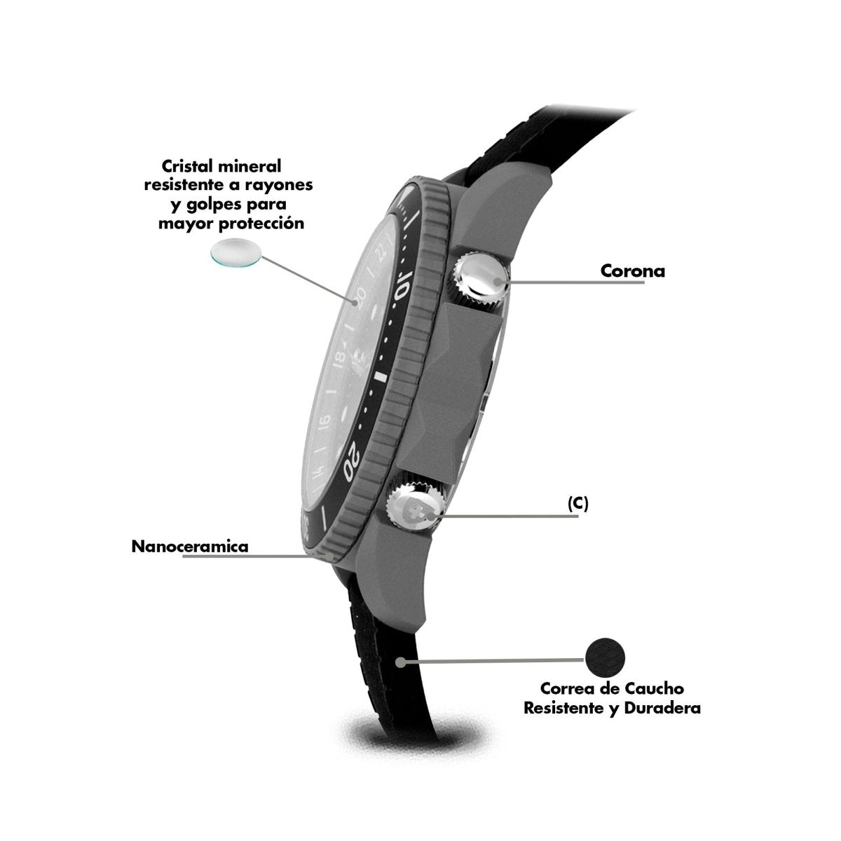 Reloj Sea To Sky 108 Caballero - Reloj Nivada Swiss