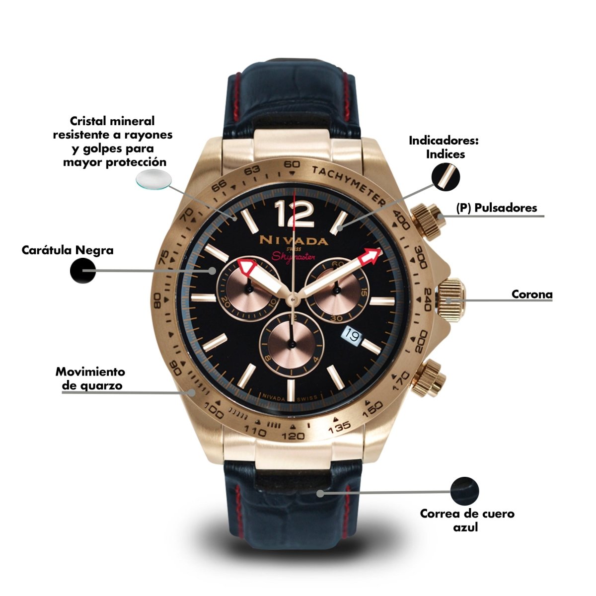 Reloj Skymaster 104 Caballero - Reloj Nivada Swiss