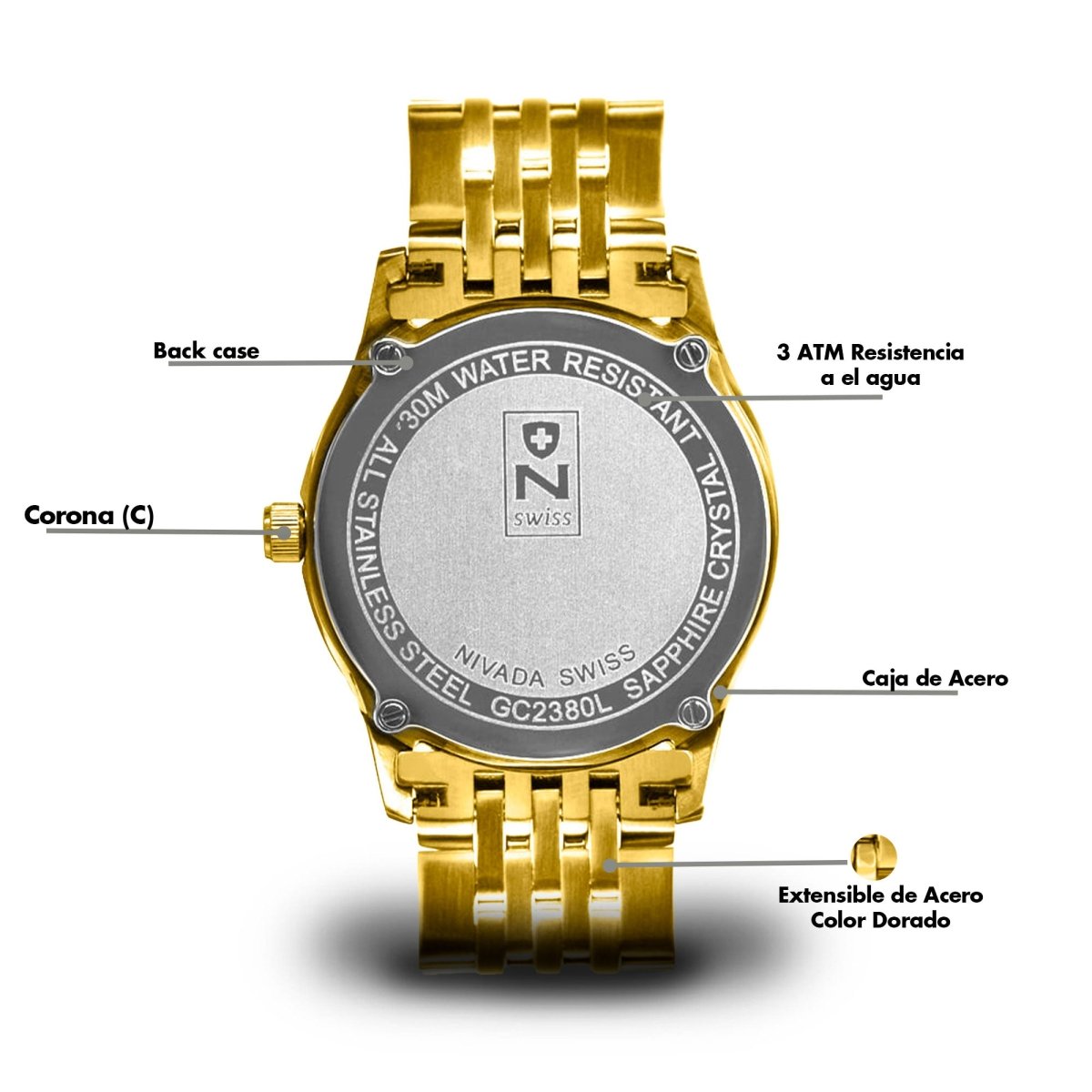 Reloj Super Slim 115 Dama - Reloj Nivada Swiss