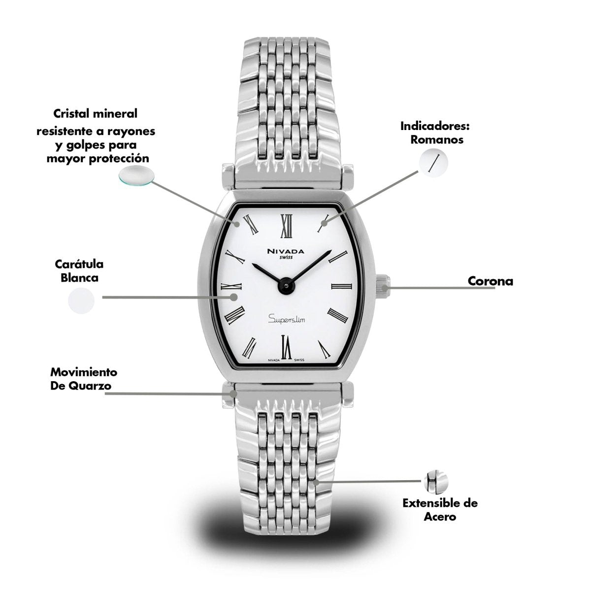 Reloj Superslim 126 Dama - Reloj Nivada Swiss