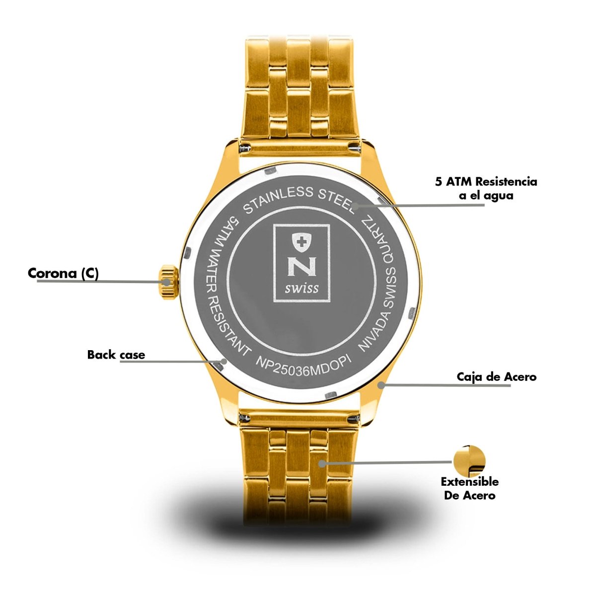 Reloj Time Is Mine 104 Caballero - Reloj Nivada Swiss