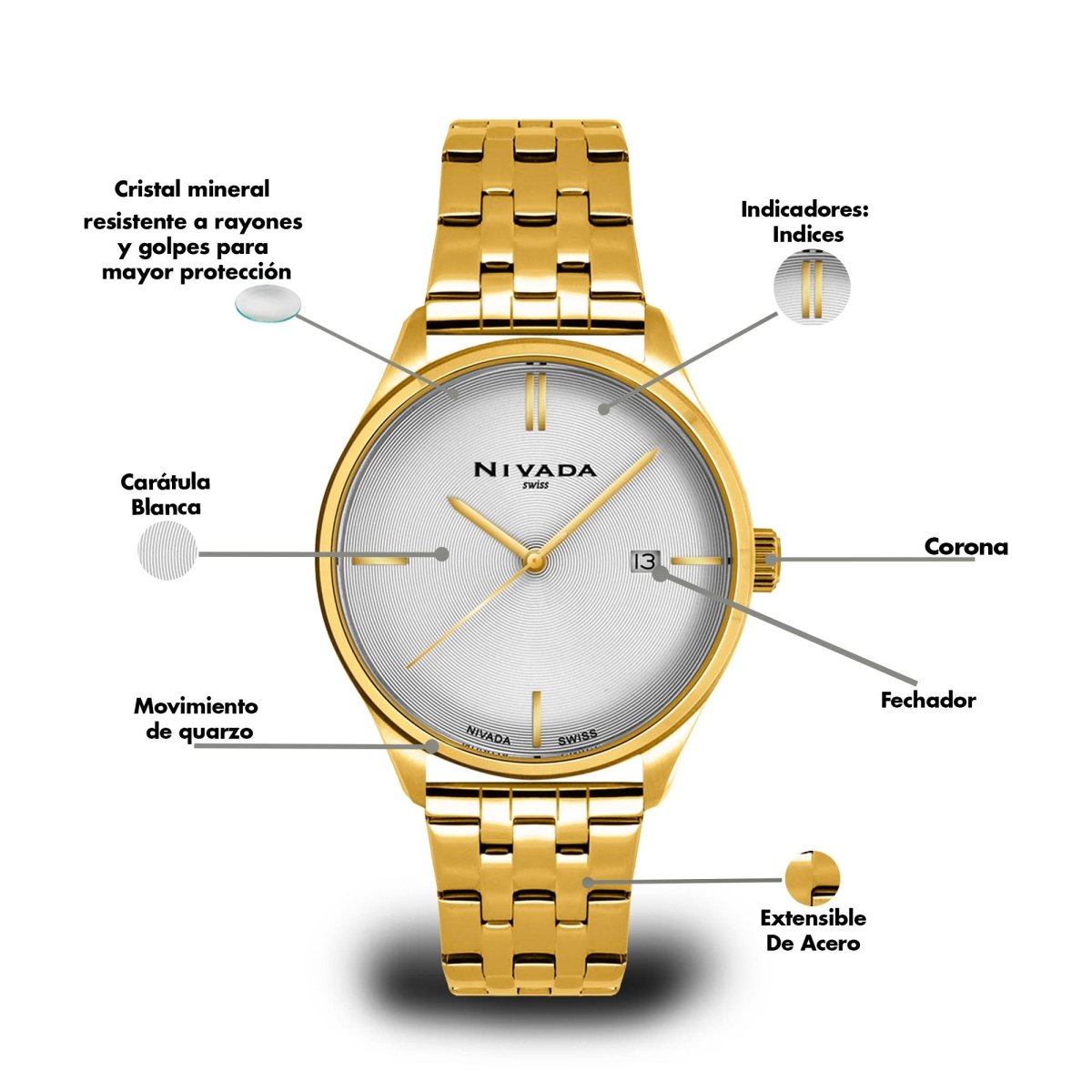 Reloj Time Is Mine 104 Caballero - Reloj Nivada Swiss