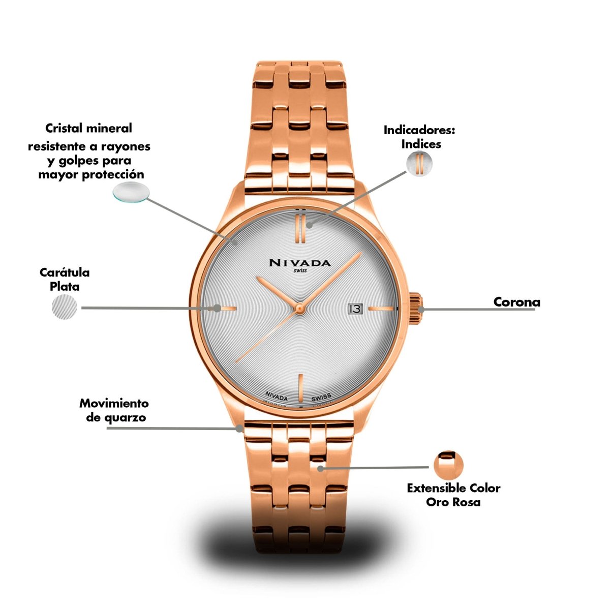 Reloj Time Is Mine 108 Dama - Reloj Nivada Swiss