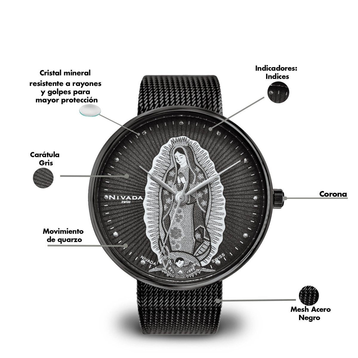 Reloj Virgen 102 Caballero - Reloj Nivada Swiss