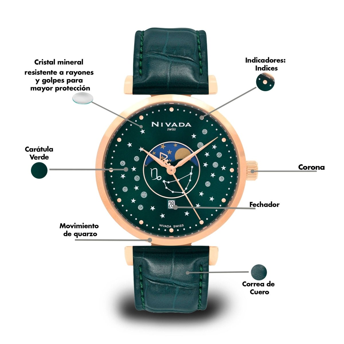 Reloj Zodiaco 105 Caballero - Reloj Nivada Swiss